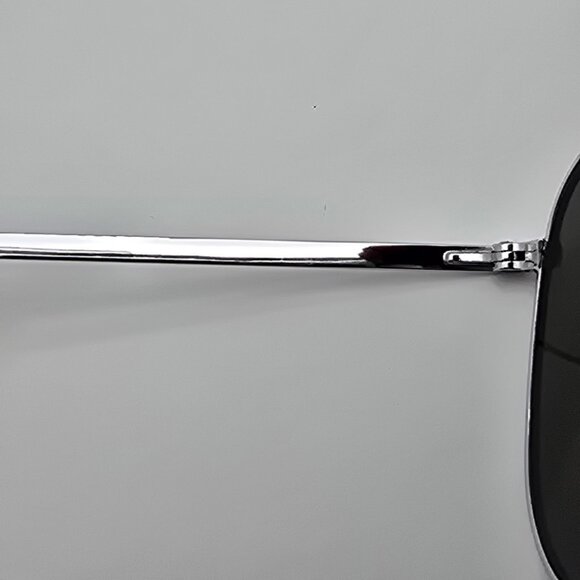 American Optical AO Pilot Silver Frame Grey Glass Lens Aviator Sunglasses 57mm - Picture 6 of 16